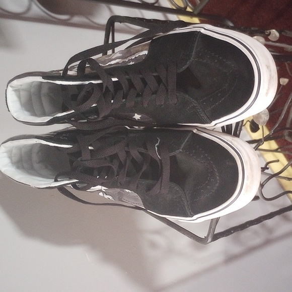 Van x Disney SK8 Hi Mickey Plane Crazy High Top Sneakers Size 8.5 men 10 women - Picture 5 of 8